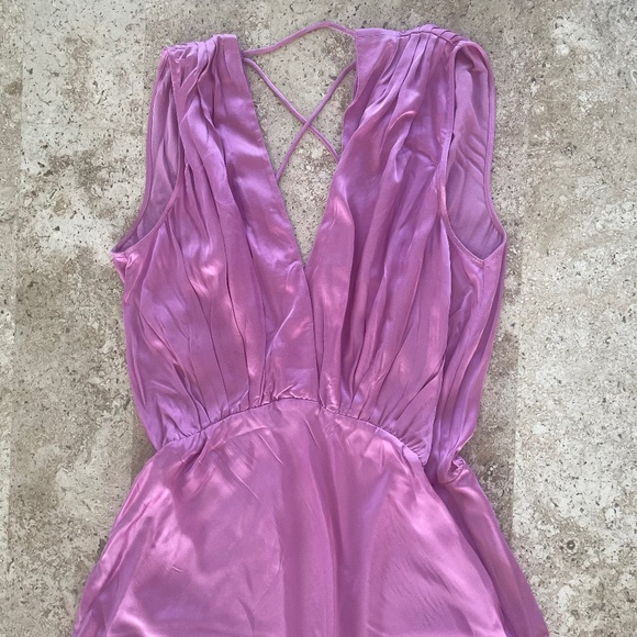 NWT Banana Republic Jesse Satin Dress SZ L - Picture 5 of 10